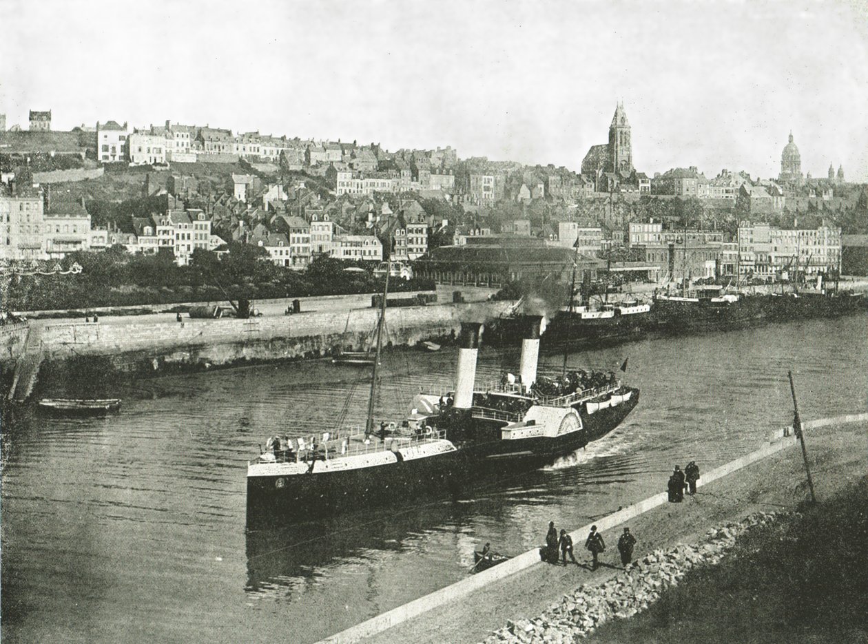Utsikt från West Pier, Boulogne, Frankrike, 1895. av Unbekannt