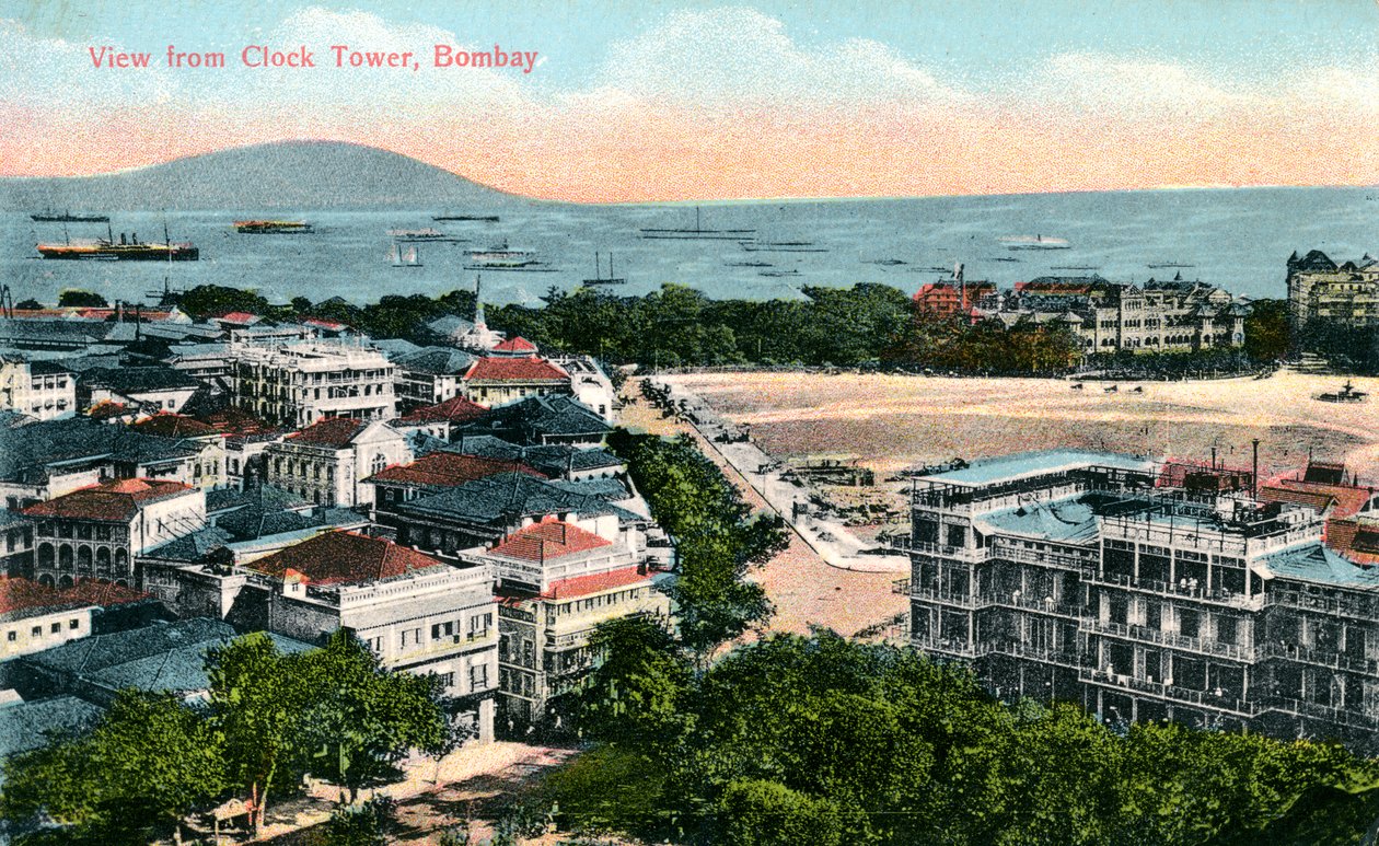 Utsikt från klocktornet, Bombay, Indien, tidigt 1900-tal av Unbekannt