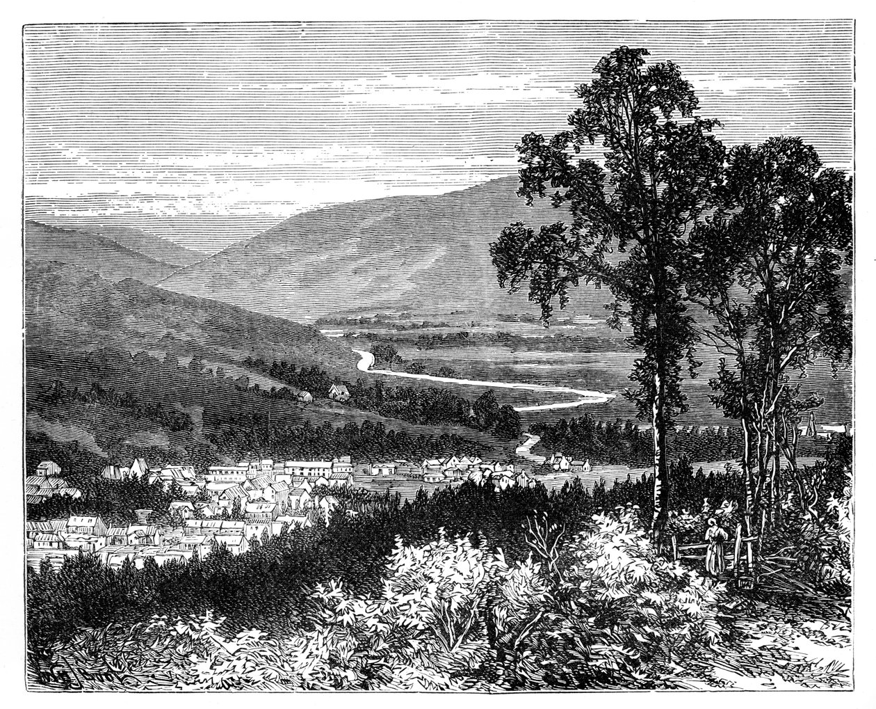 Utsikt i Braemar, Skottland, c1888 av Unbekannt