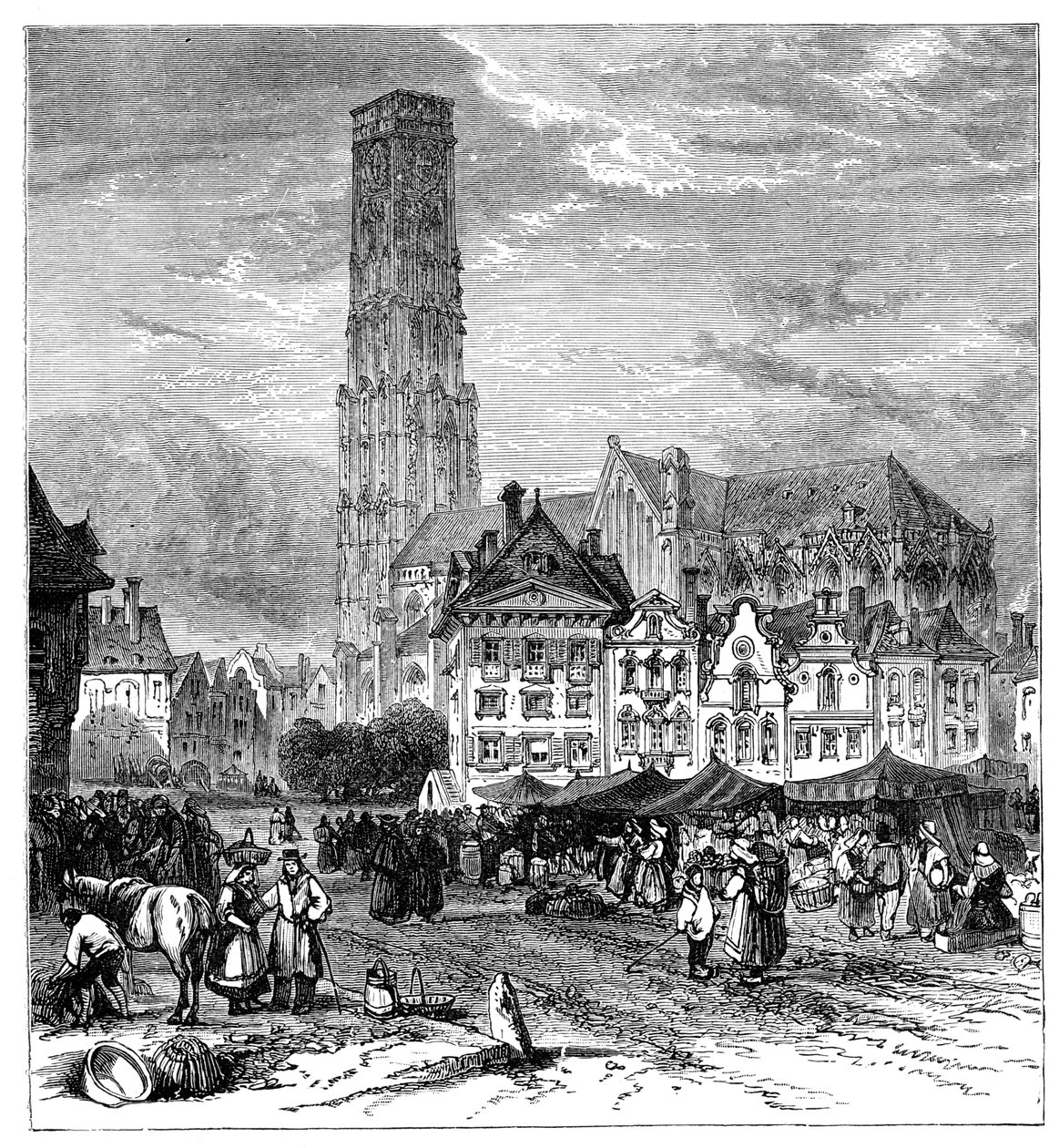 Utsikt i Mechelen, Belgien, 1900 av Unbekannt