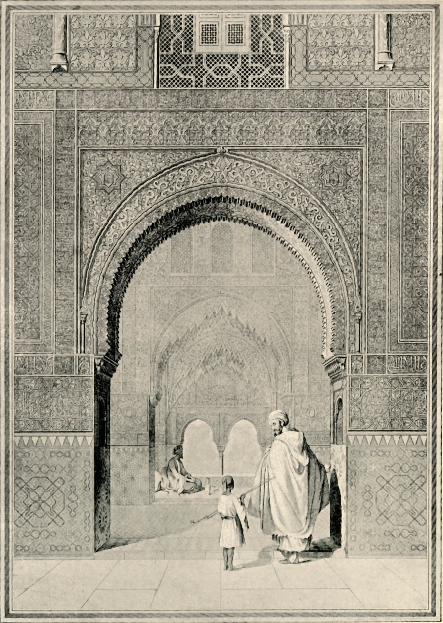 Utsikt i Hall of the Two Sisters, 1800-talet, 1907. av Unbekannt