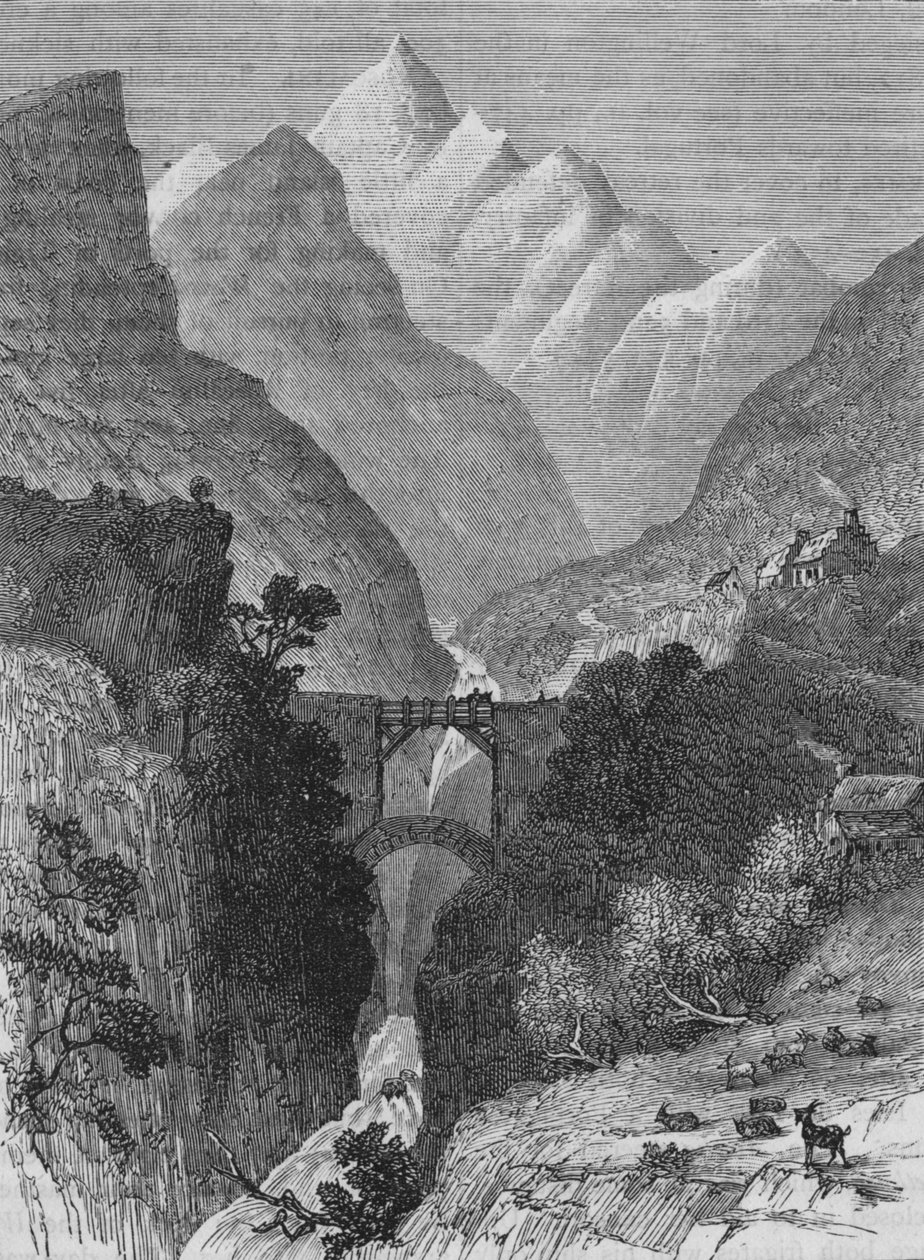 Utsikt i Pyrenéerna, c1880 av Unbekannt