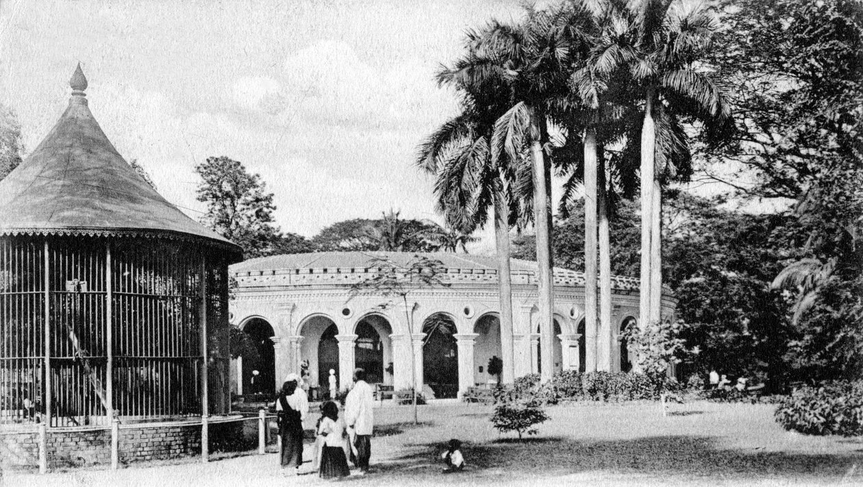 Utsikt i Zoological Gardens, Calcutta, Indien, tidigt 1900-tal av Unbekannt