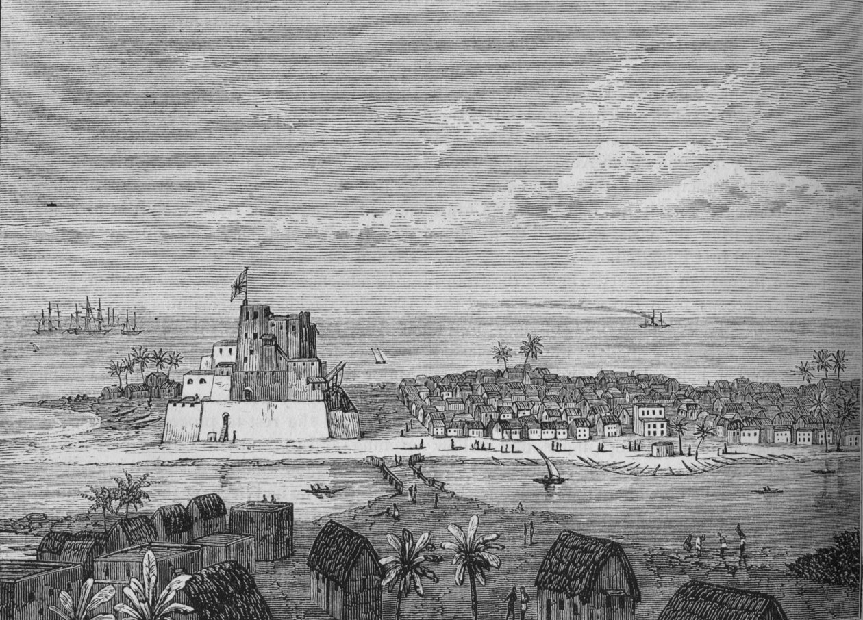 Utsikt över Elmina, c1880 av Unbekannt
