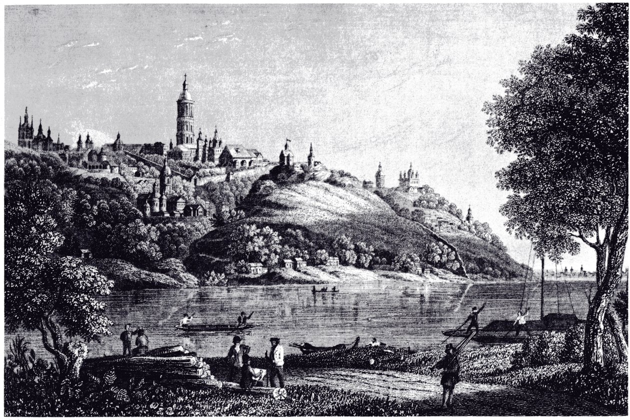 Utsikt över Kiev, 1835 av Unbekannt