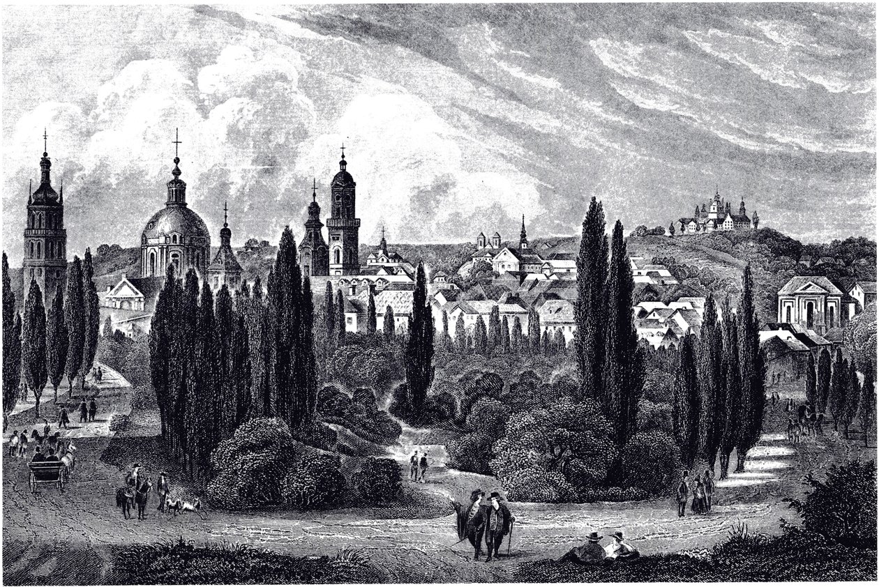 Utsikt över Lemberg, ca 1845 av Unbekannt