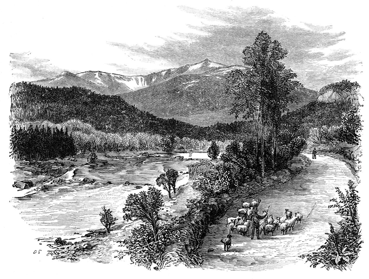 Utsikt över Lochnagar, Skottland, 1900 av Unbekannt
