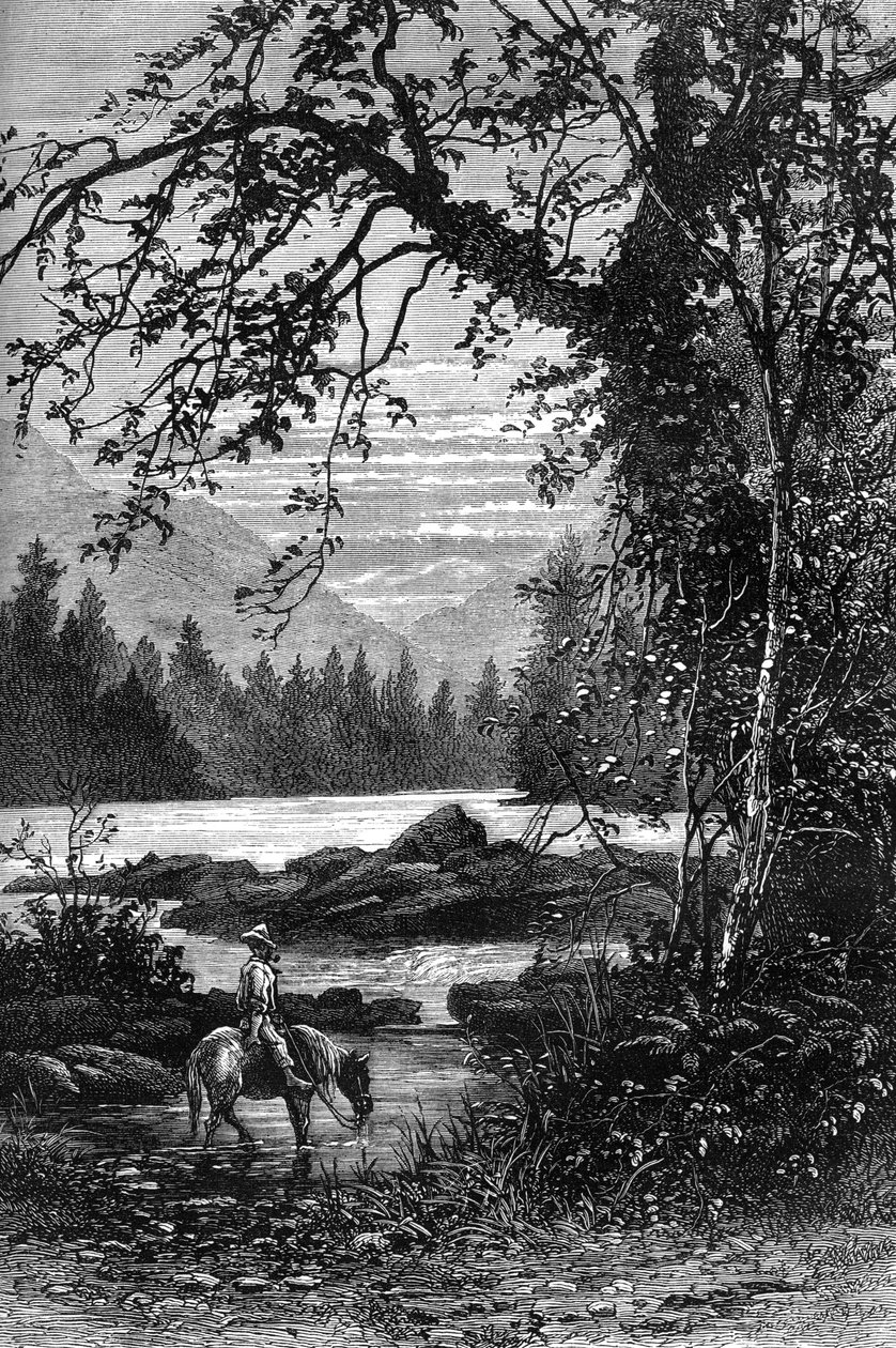 Utsikt över North Carolina, sent 1700-tal c1880 av Unbekannt