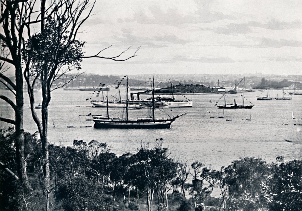 Utsikt över Sydneys hamn från North Shore, nr 1, c1900. av Unbekannt