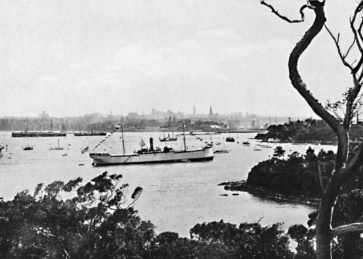 Utsikt över Sydneys hamn från North Shore, nr 2, c1900. av Unbekannt