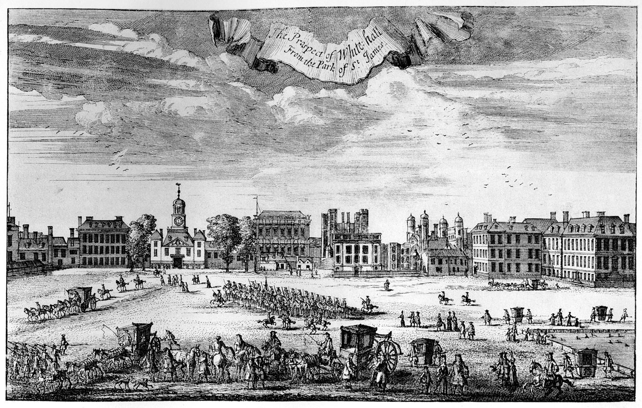 Utsikt över Whitehall från St James
