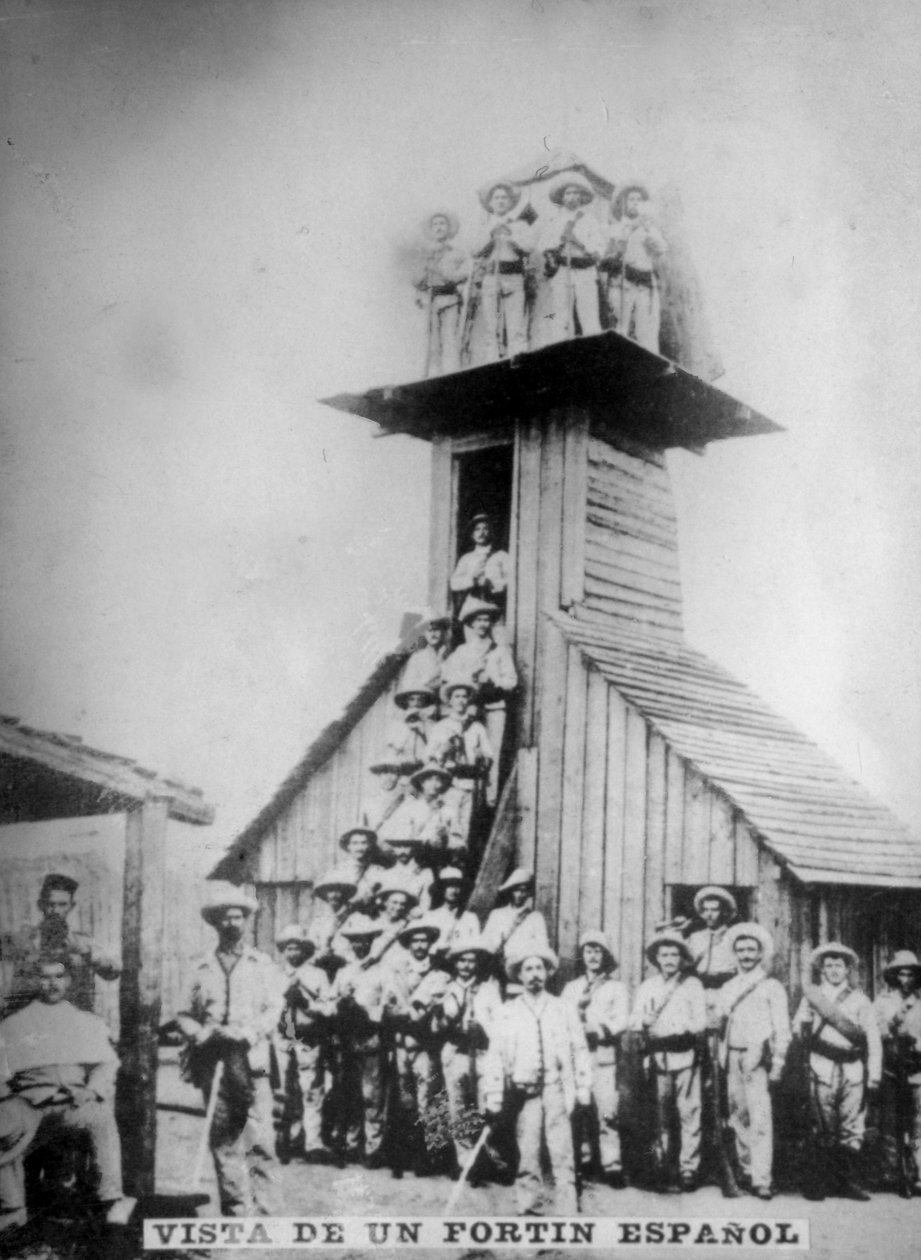 Utsikt över ett spanskt fort, 1800-talet, 1920-talet av Unbekannt