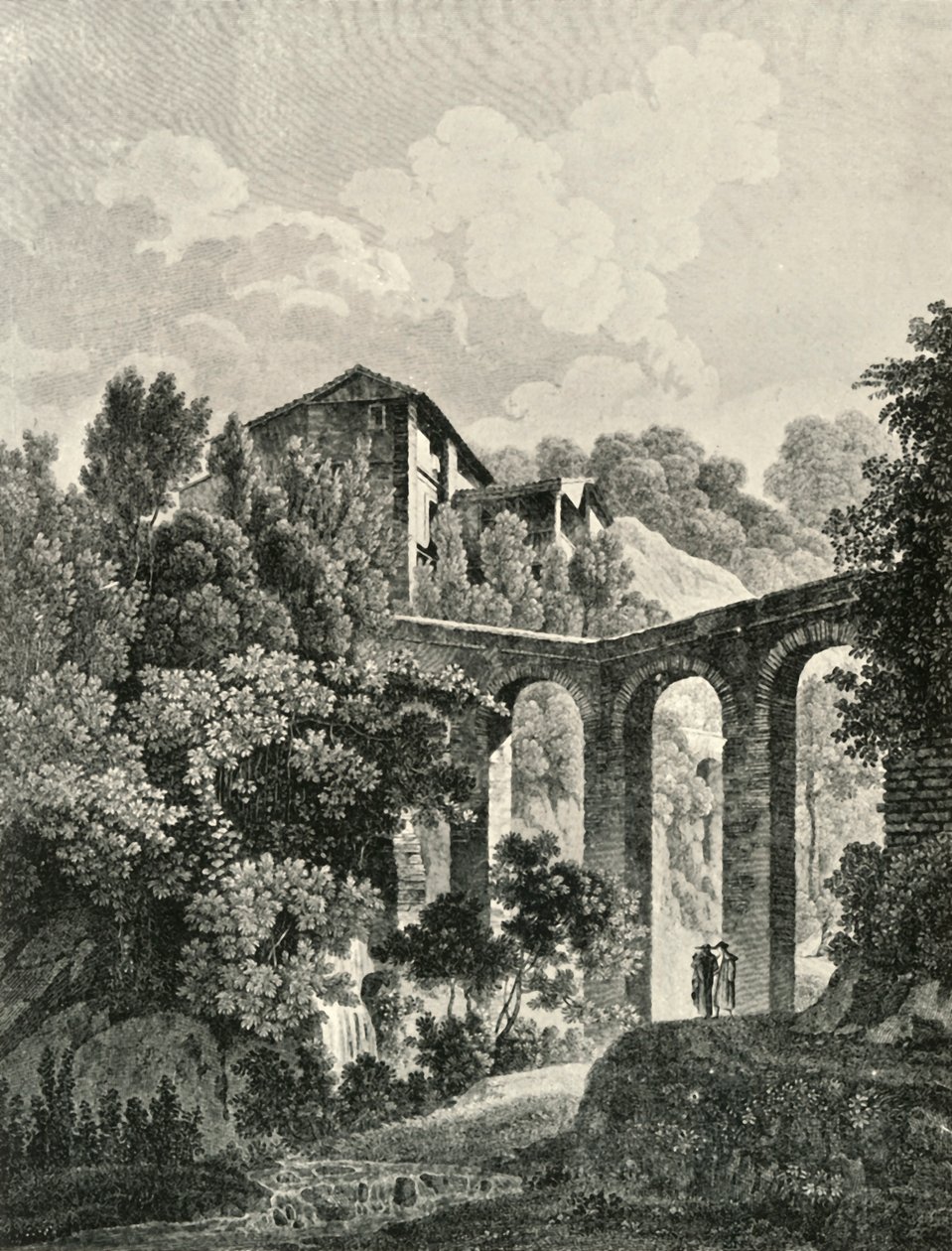 Utsikt över akvedukten, nära Alhambra, 1800-talet, 1907. av Unbekannt