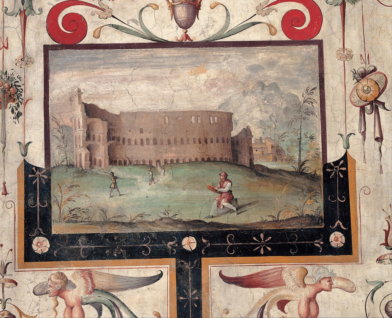 Utsikt över Colosseum, 1544 av Unbekannt