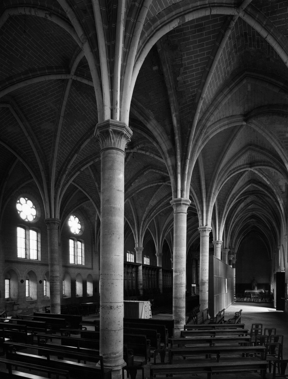 Utsikt över det gamla cistercienserklostret Notre Dame d