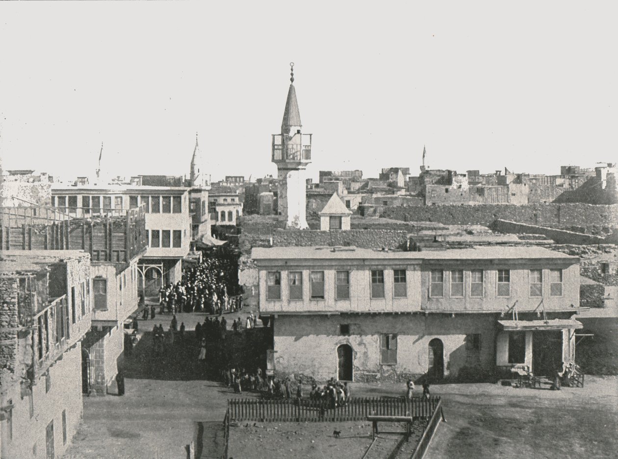 Utsikt över Gamla stan, Suez, Egypten, 1895. av Unbekannt