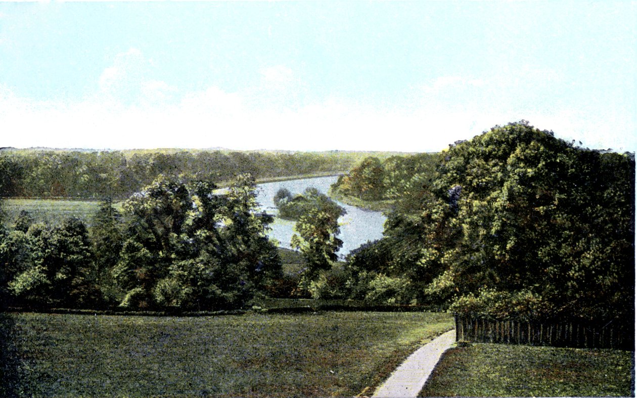 Utsikt över Themsen från Richmond Hill, London, 1900-talet av Unbekannt