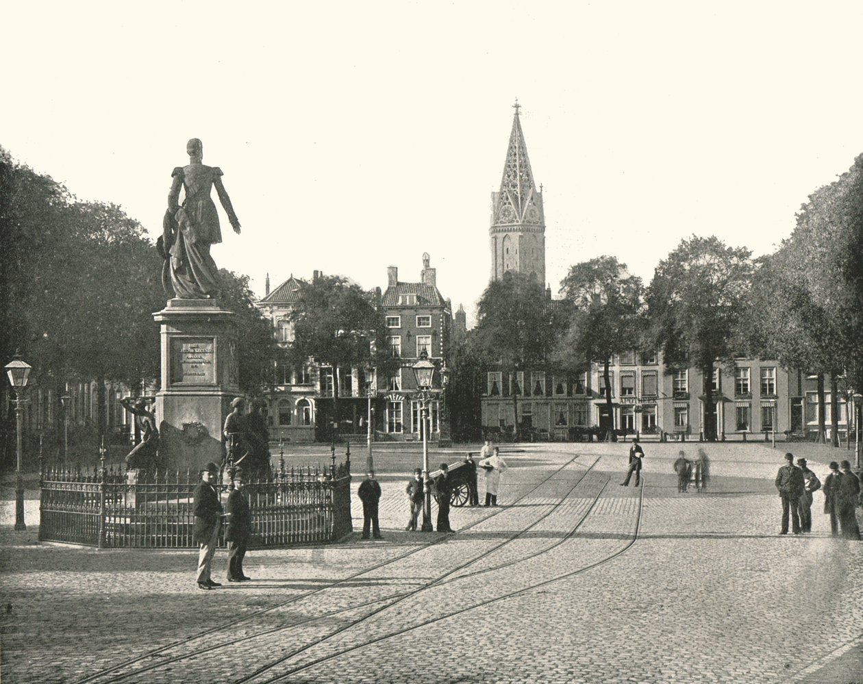 Utsikt över Vyverberg Square, Haag, Nederländerna, 1895. av Unbekannt