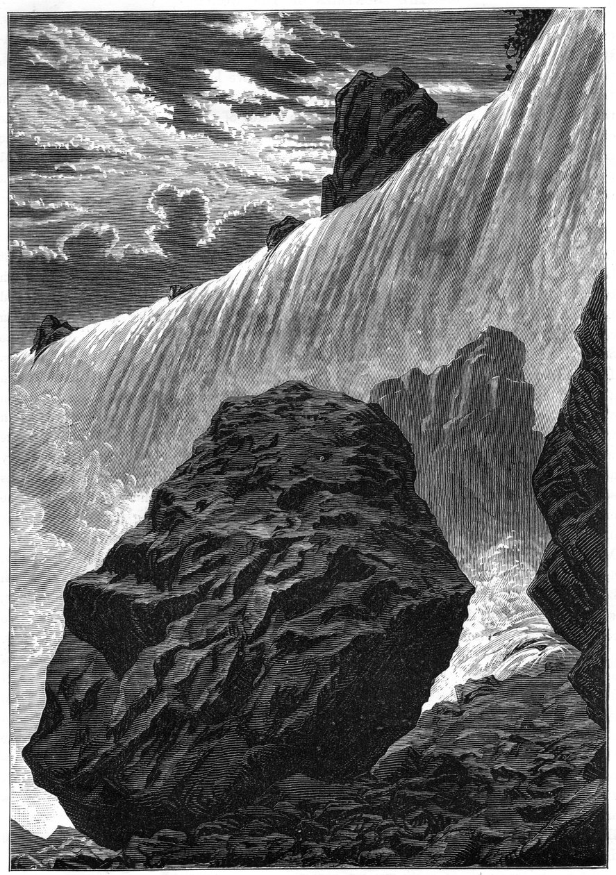 Utsikt över Niagarafallen, 1877 av Unbekannt