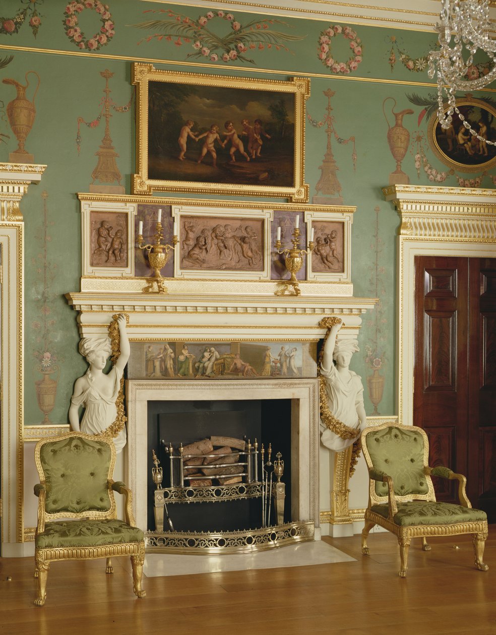 Utsikt över interiören, Spencer House, London (foto) av Unbekannt