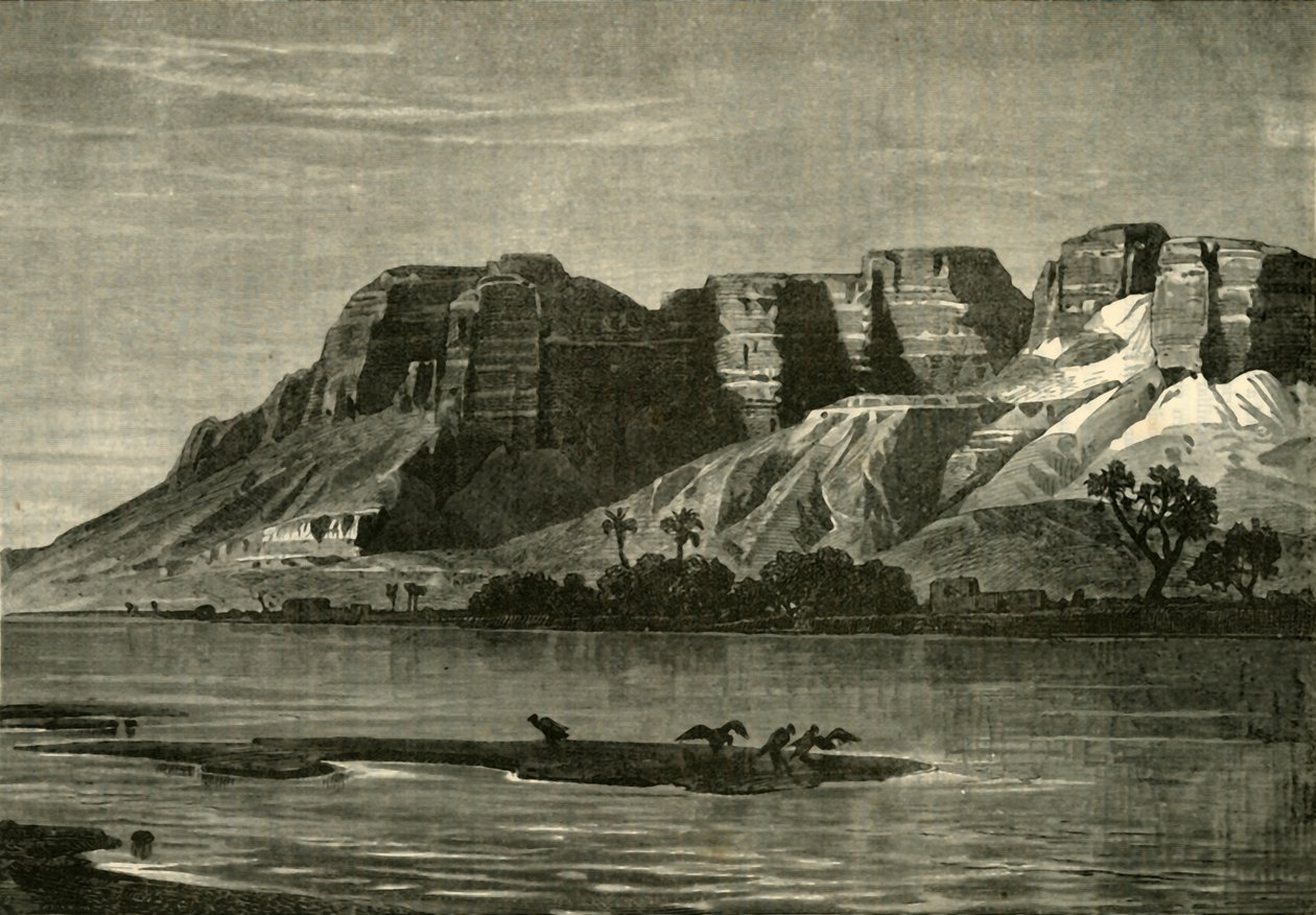 Utsikt över Nilen, 1890. av Unbekannt