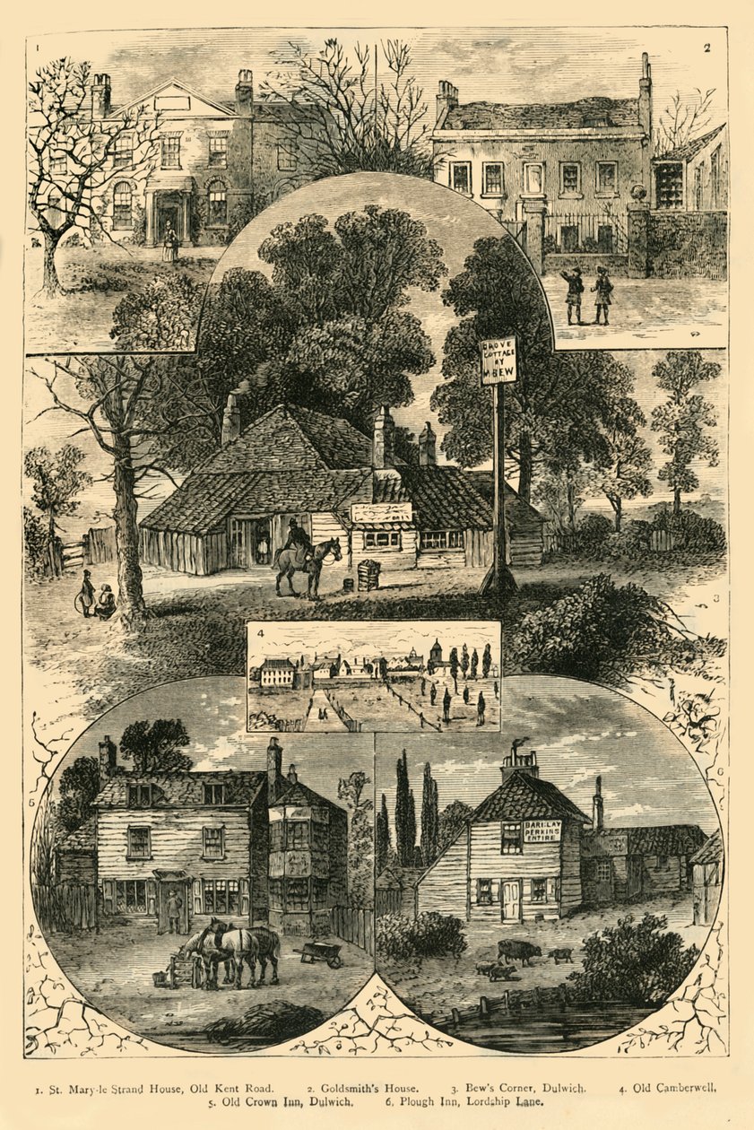 Utsikter i Camberwell och Dulwich, c1878. av Unbekannt