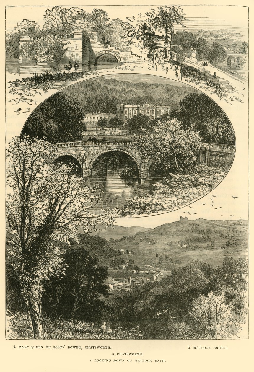 Åsikter i Chatsworth och Matlock, 1898. av Unbekannt