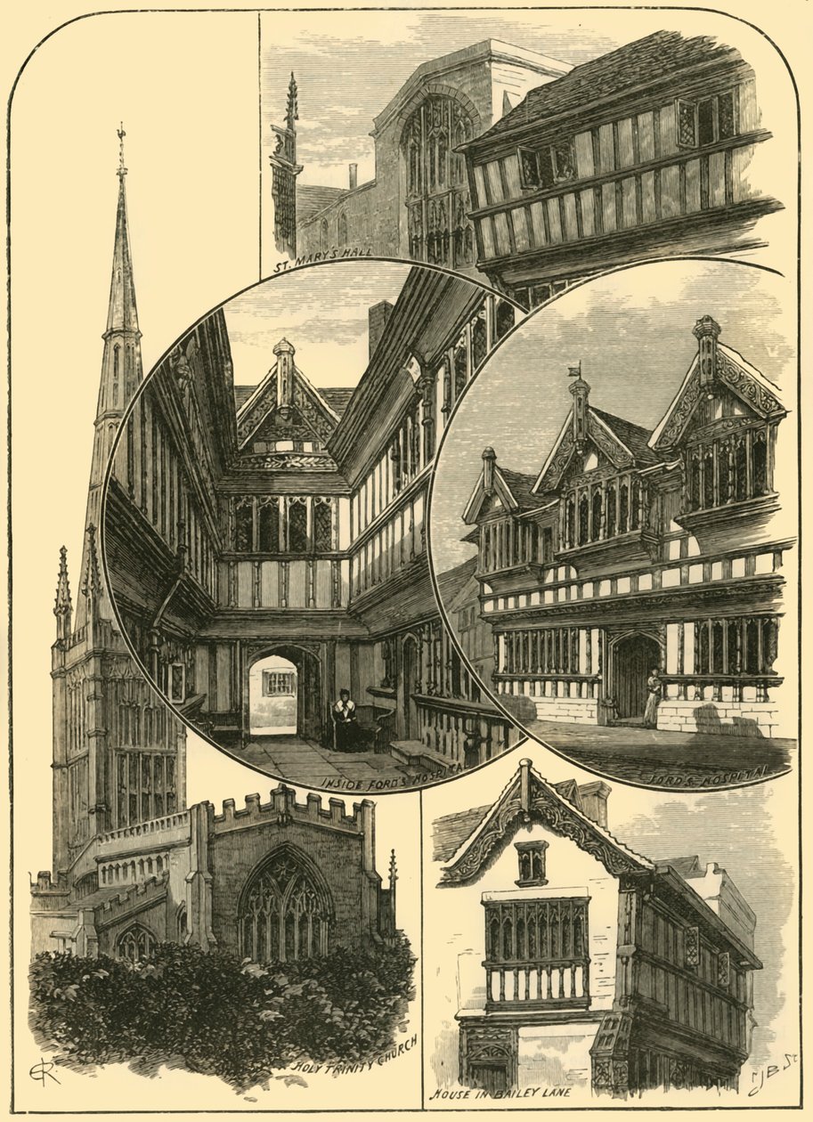 Utsikter i Coventry, 1898. av Unbekannt