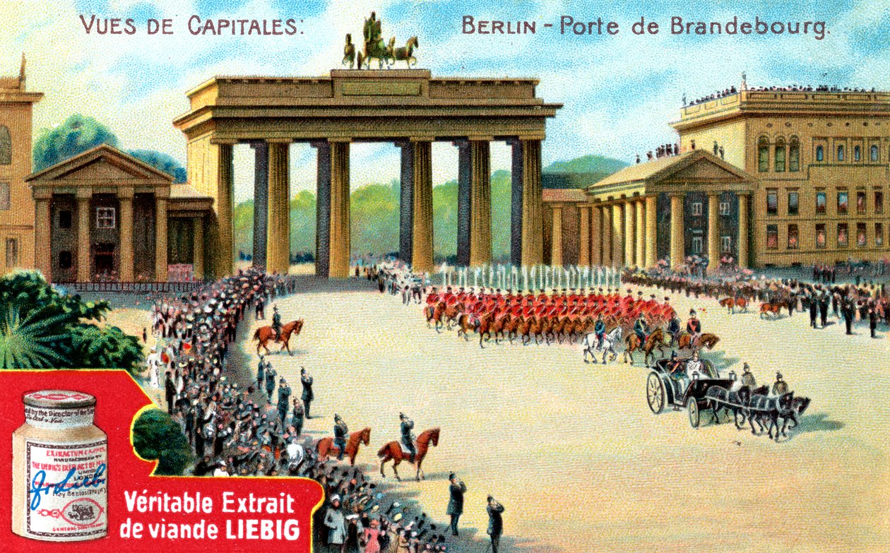 Utsikt över huvudstäder: Brandenburger Tor, Berlin, c1900 av Unbekannt