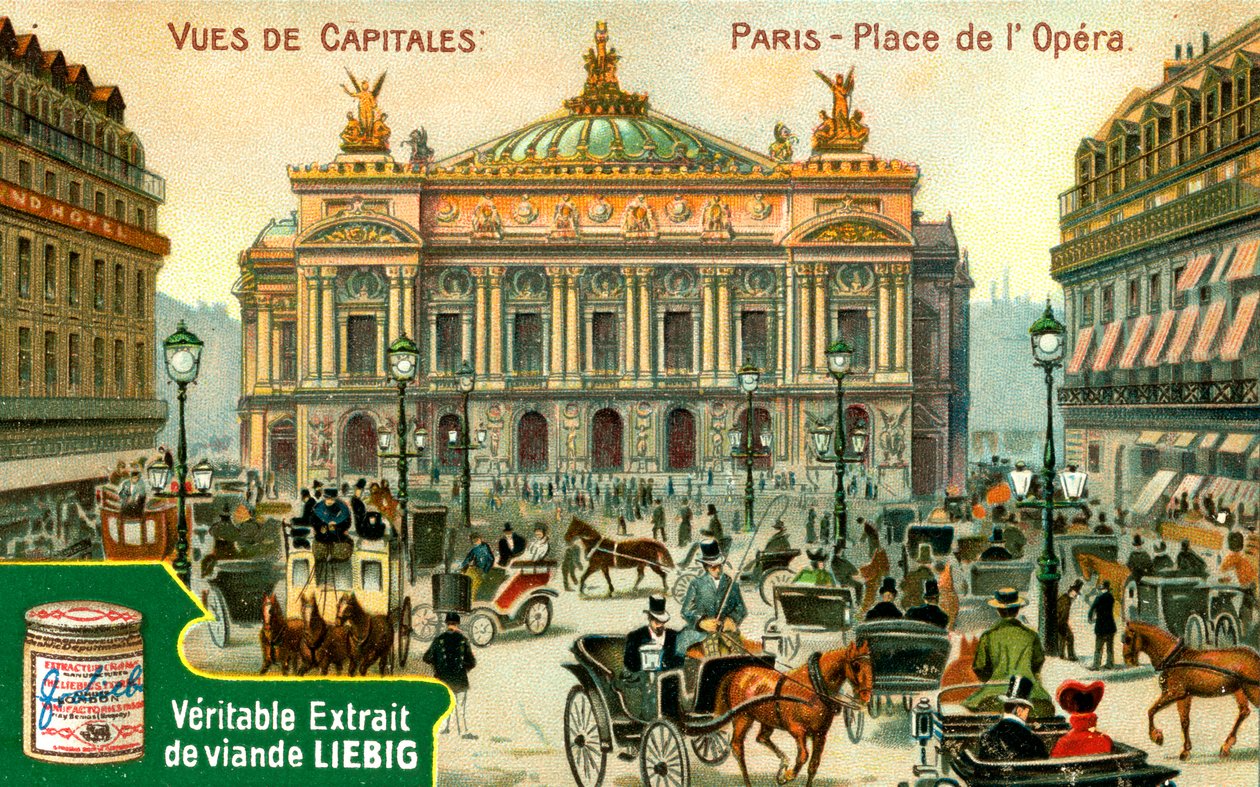 Utsikt över huvudstäder: Place de lOpera, Paris, c1900 av Unbekannt