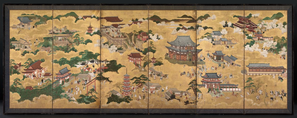 Utsikt över Kyoto, 1600-talet. av Unbekannt