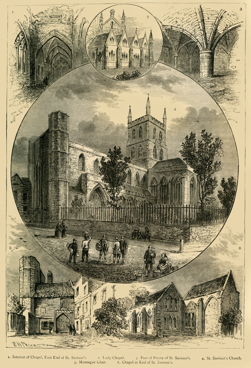 Utsikt över St. Frälsares kyrka, c1878. av Unbekannt