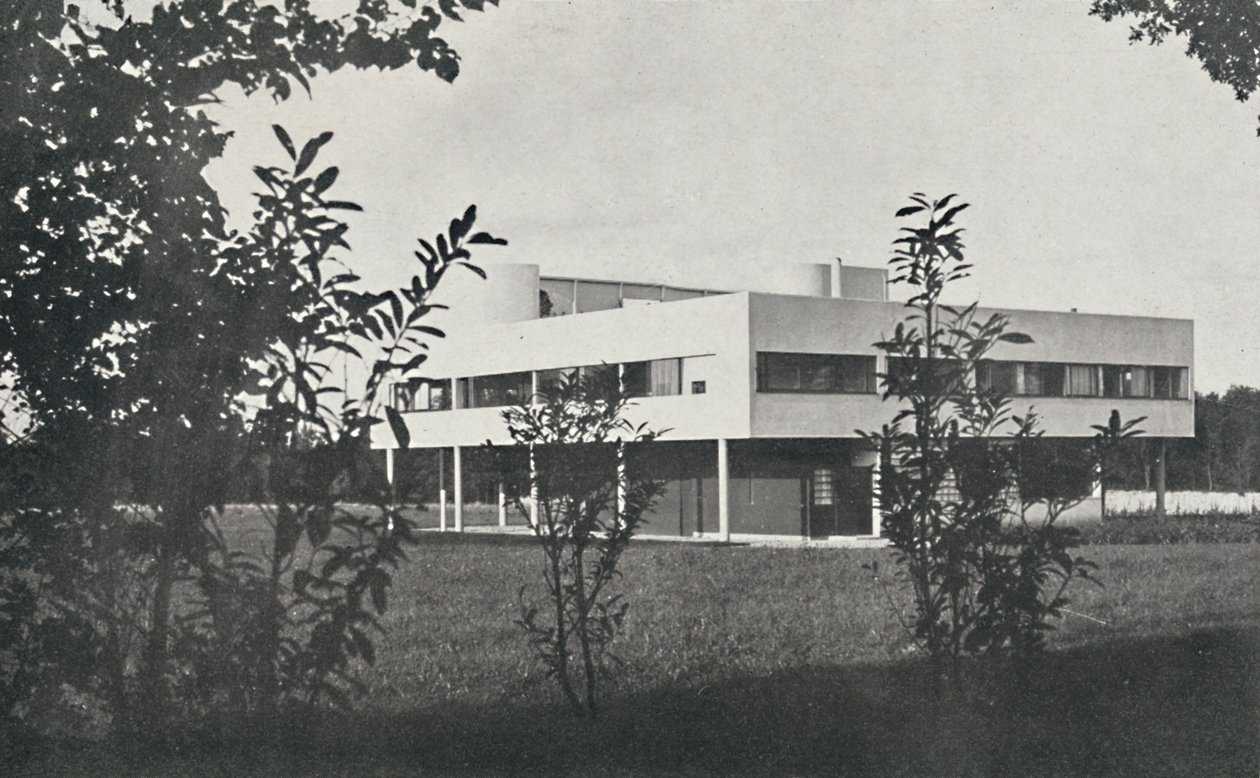 Villa i Poissy, byggd i armerad betong, 1933 av Unbekannt