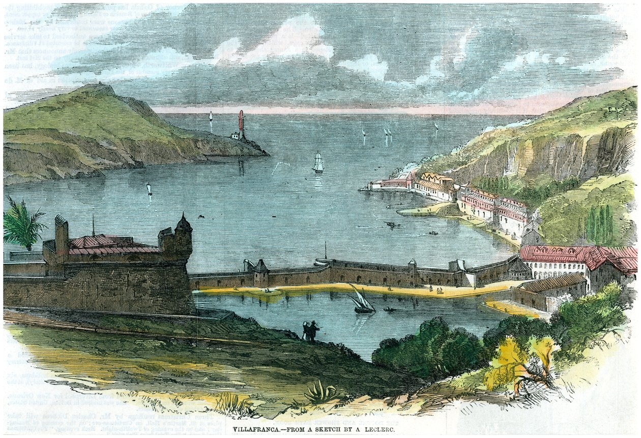 Villafranca, Italien, c1870 av Unbekannt