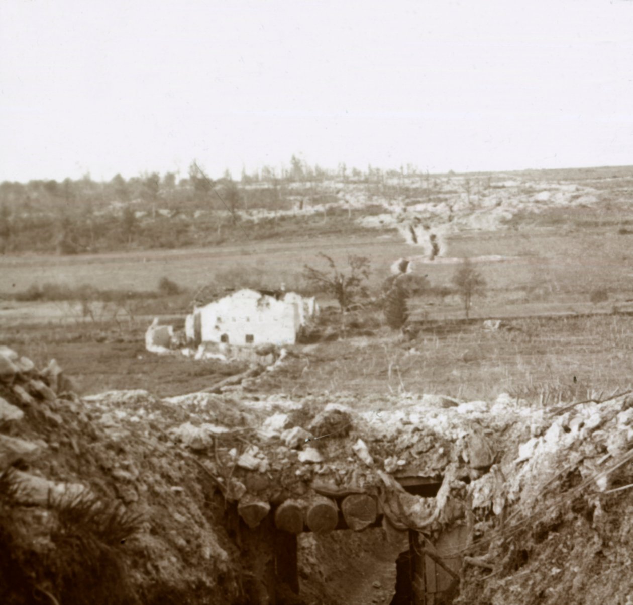 Byn Damloup, norra Frankrike, c1914-c1918 av Unbekannt