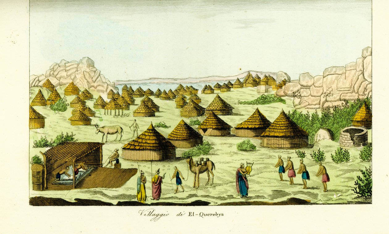 Byn El Querebya (El Querebyn) under Funj kungariket Sennar, Sudan av Unbekannt