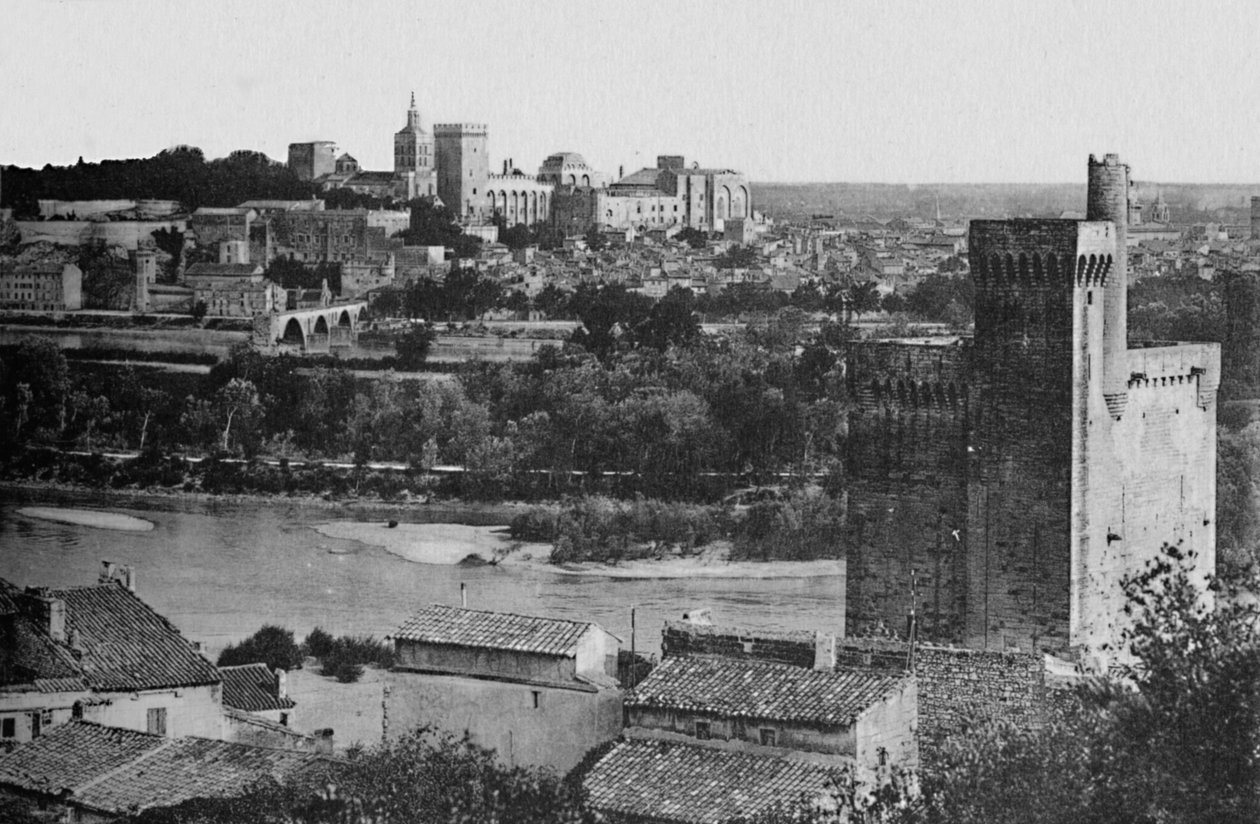 Villeneuve-Les-Avignon - Tornet i Philippe-Le-Bel 1300-talet., Rhônedalen. Palatset av Unbekannt