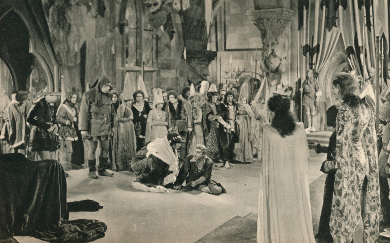Villon John Barrymore hotades till livet av Ludvig XI, 1927 av Unbekannt