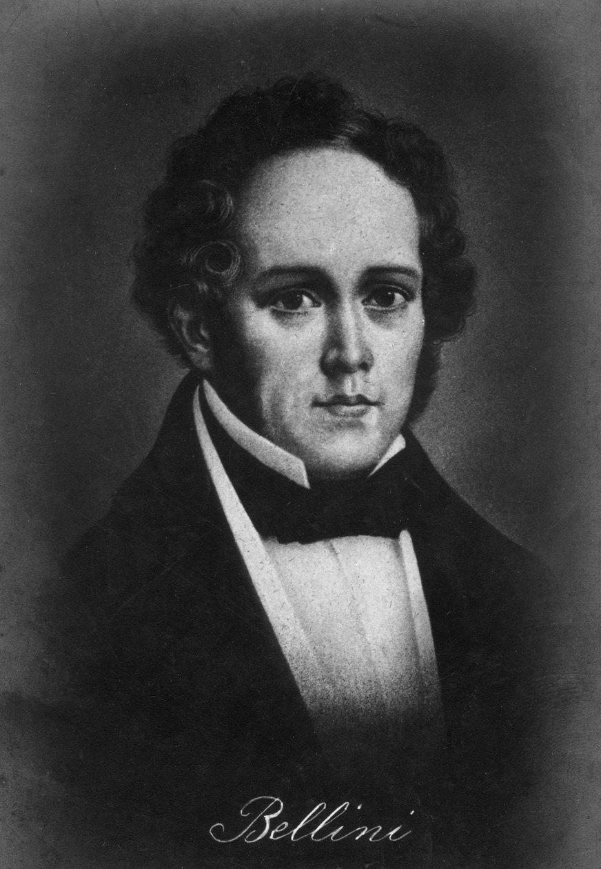 Vincenzo Bellini 1801-1835, italiensk kompositör, 1900-talet av Unbekannt