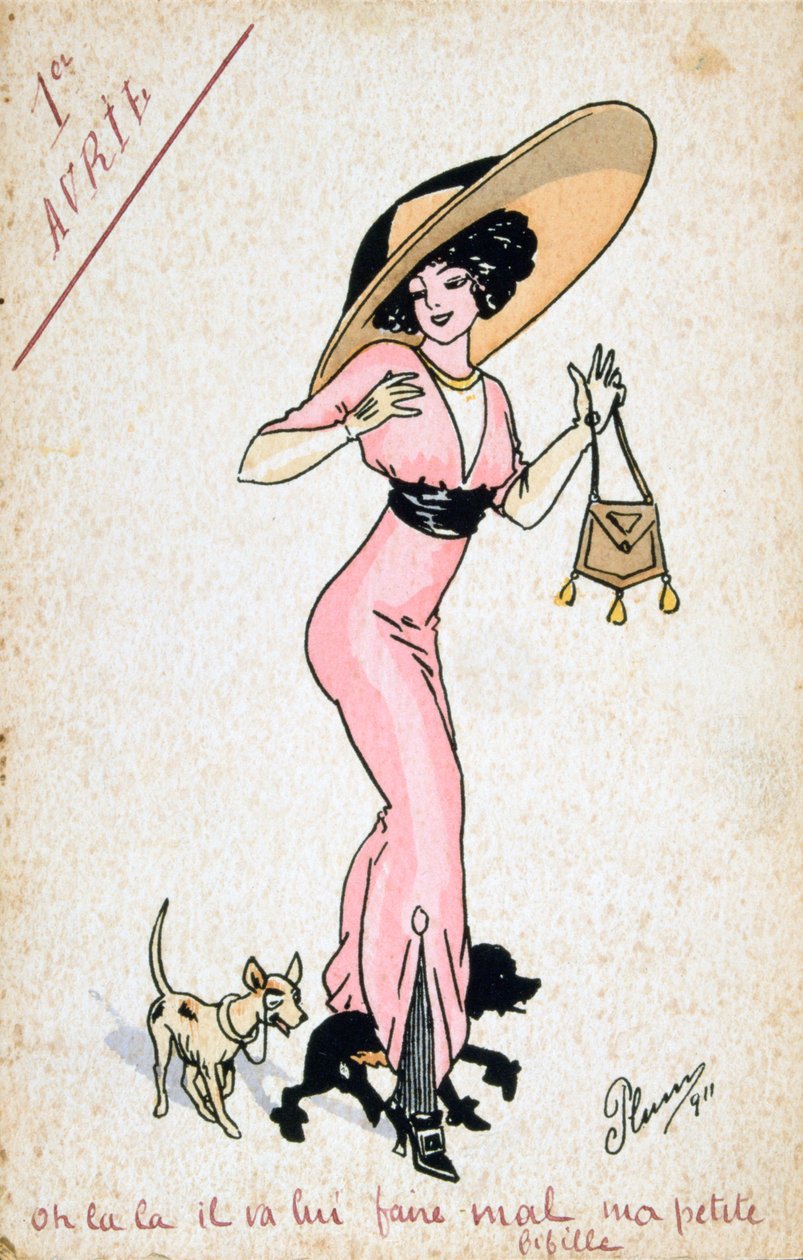 Vintage franskt vykort, 1900-talet av Unbekannt