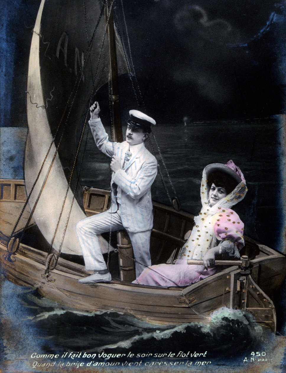 Vintage franskt vykort, c1900 av Unbekannt