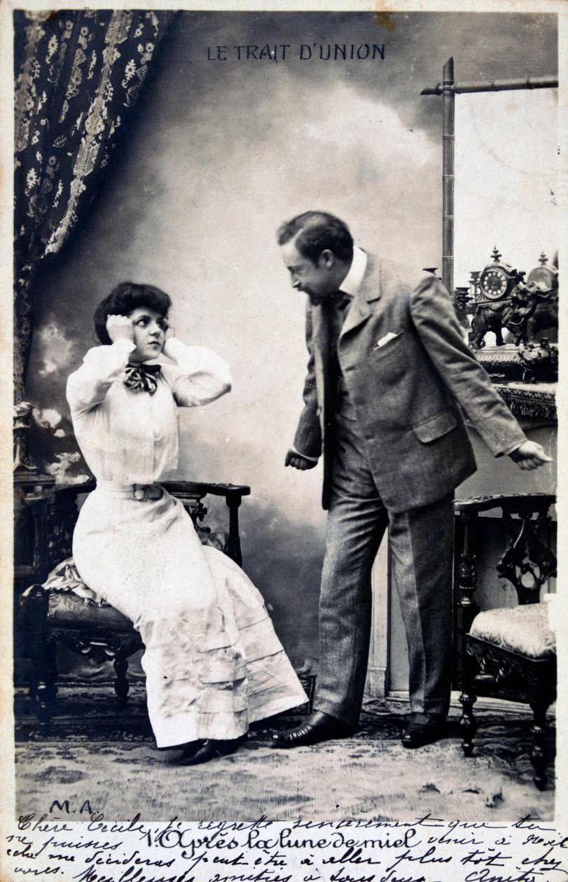 Vintage franskt vykort, c1900 av Unbekannt
