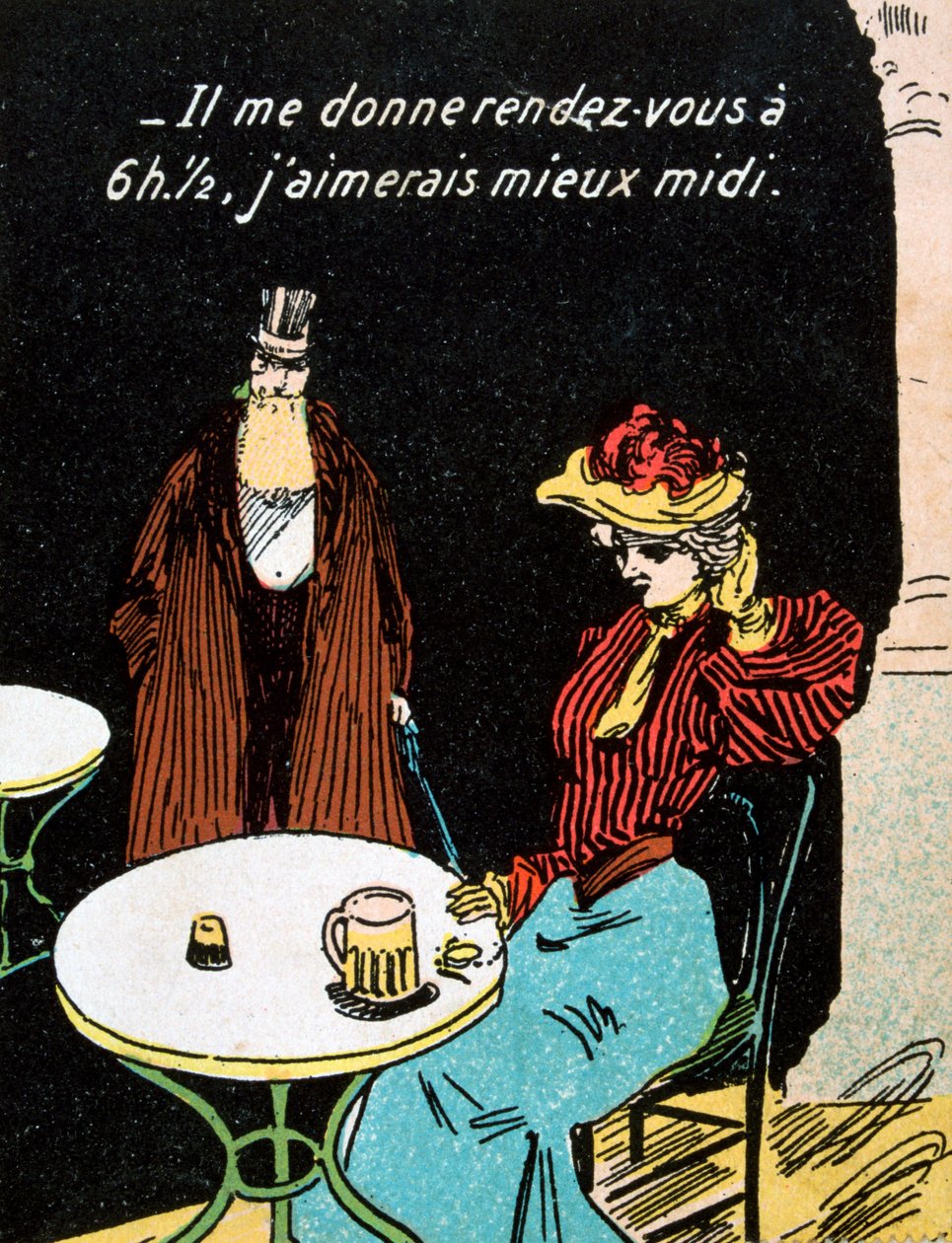 Vintage franskt vykort, c1900 av Unbekannt