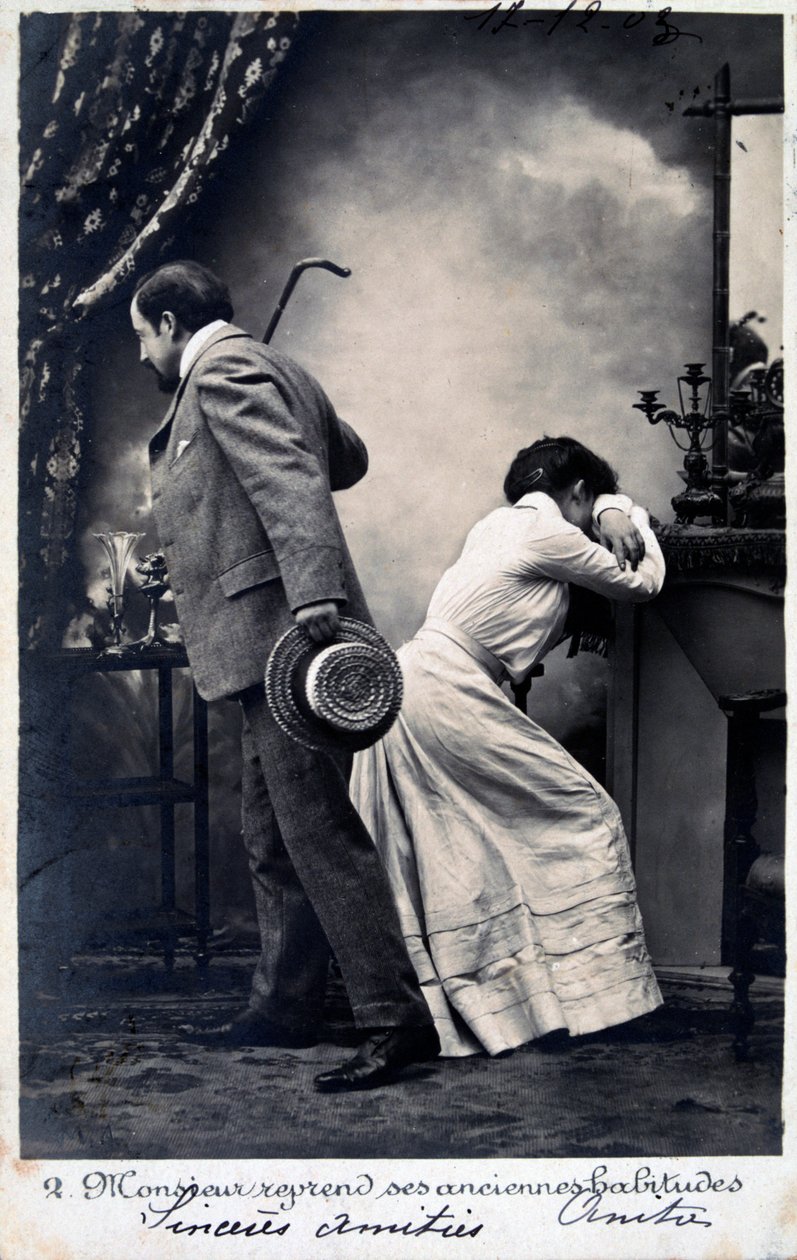 Vintage franskt vykort, c1900 av Unbekannt