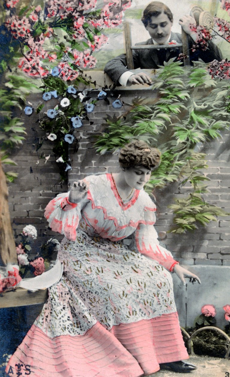 Vintage franskt vykort, c1900 av Unbekannt