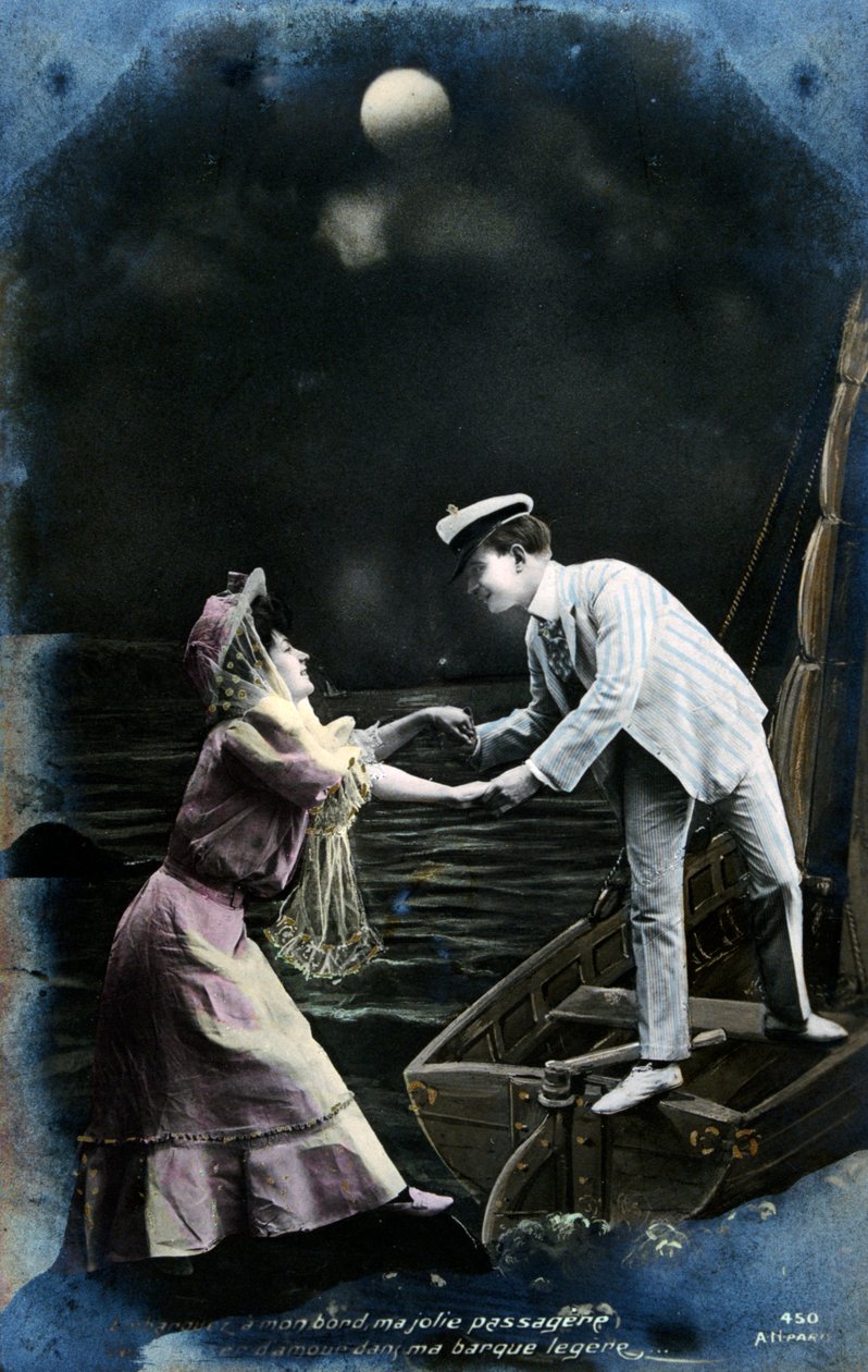 Vintage franskt vykort, c1900 av Unbekannt
