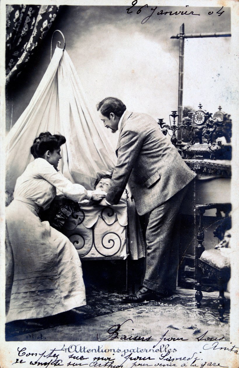 Vintage franskt vykort, c1900 av Unbekannt