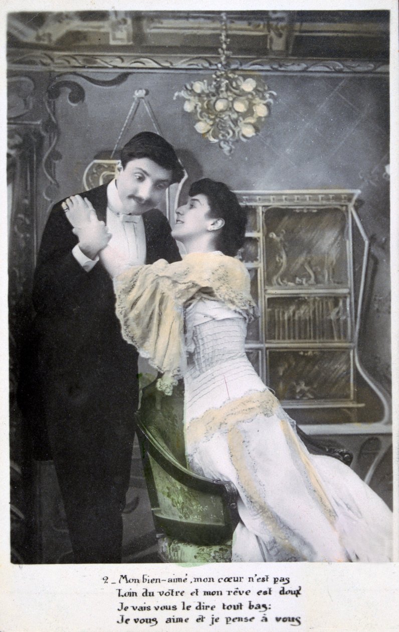 Vintage franskt vykort, c1900 av Unbekannt