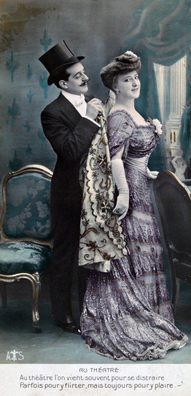 Vintage franskt vykort, c1900 av Unbekannt