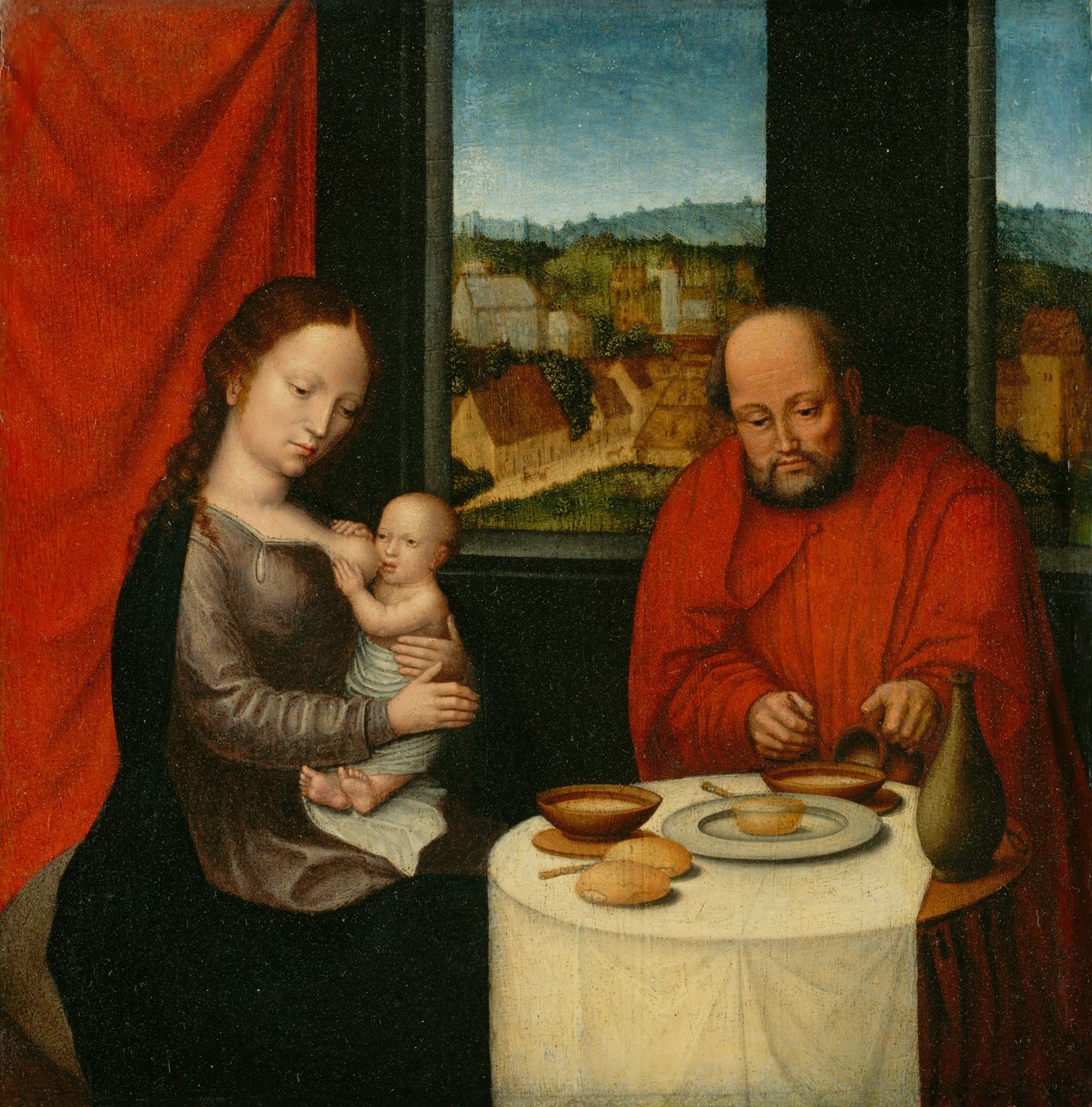 Jungfru och barn med Saint Joseph, andra hälften av 1500-talet. av Unbekannt